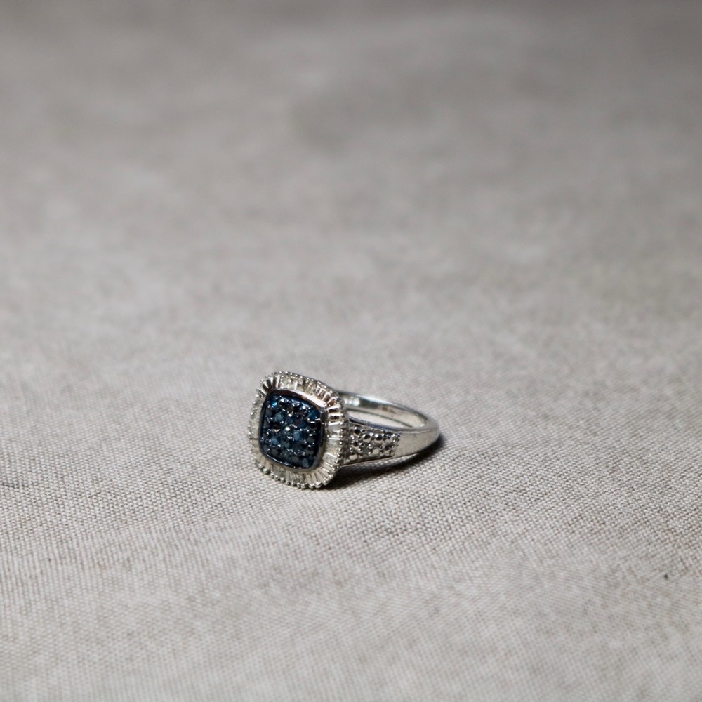 925 Sterling Silver Micro Paved Ring - image 5